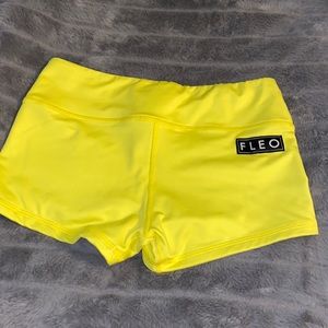 Fleo medium neon yellow 2 inch shorts